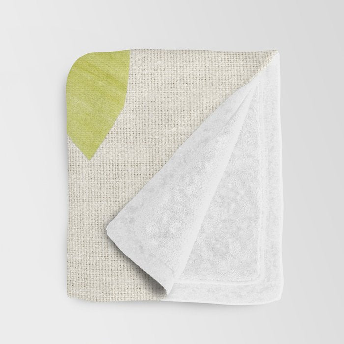 Green Flower Throw Blanket Gallery Image 3