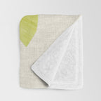Green Flower Throw Blanket Gallery Image 3