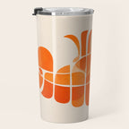 Abstract Lobster in Orange Travel Mug Gallery Image 3
