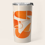 Abstract Lobster in Orange Travel Mug Gallery Image 2
