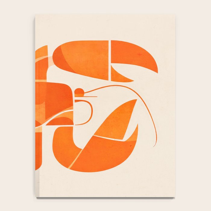 Abstract Lobster in Orange Notebook Gallery Image 4