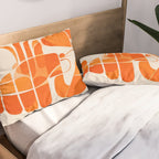 Abstract Lobster in Orange Pillow Sham Gallery Image 2