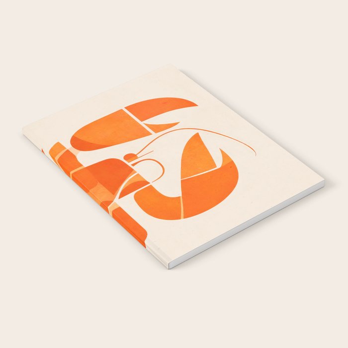 Abstract Lobster in Orange Notebook Gallery Image 2