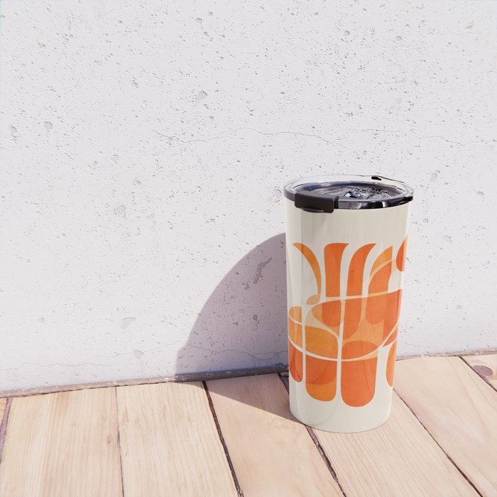 Abstract Lobster in Orange Travel Mug Gallery Image 4