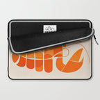 Abstract Lobster in Orange Laptop Sleeve Gallery Image 2