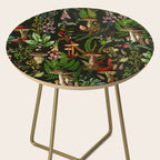 Vintage Mysterious Mushroom Night Forest Botanical Garden Side Table Gallery Image 2