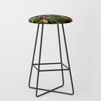 Vintage Mysterious Mushroom Night Forest Botanical Garden Stool Gallery Image 1