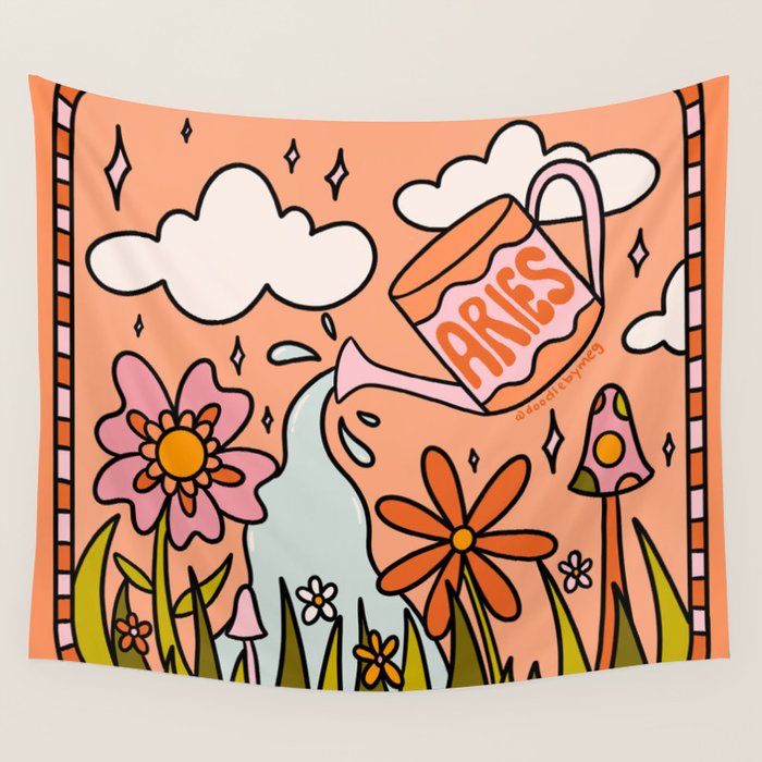 Aries Garden Wall Tapestry Gallery Image 4