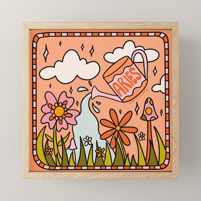 Aries Garden Mini Art Print Gallery Image 1