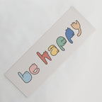 be happy cats typo Yoga Mat Gallery Image 1