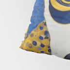 Klimt Dog with Blue and Gold Spots Pillow Sham Gallery Image 4
