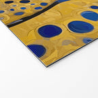 Klimt Dog with Blue and Gold Spots Welcome Mat Gallery Image 2