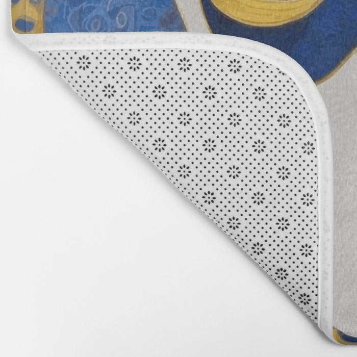 Klimt Dog with Blue and Gold Spots Bath Mat Gallery Image 2
