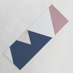 Geometrics - blush indigo rose gold Yoga Mat Gallery Image 1