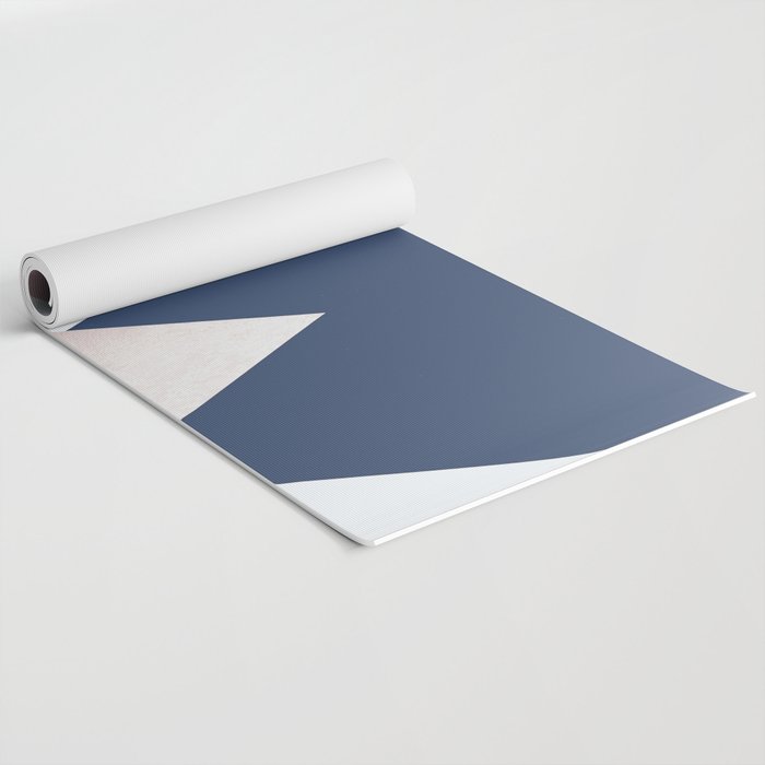 Geometrics - blush indigo rose gold Yoga Mat Gallery Image 2