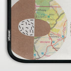 Patterned Circles: Maps & Kraft Paper Laptop Sleeve Gallery Image 3