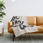 you are the coolest â black Throw Blanket Gallery Image 1