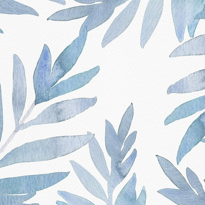 Muted Blue Palm Leaves Coffee Mug Gallery Image 2