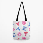 Cast Your Vote | Hand-Lettered Pattern in White Tote Bag Gallery Image 2