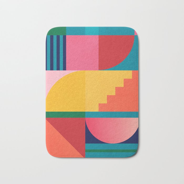 Geometric Shapes 39 Bath Mat Gallery Image 1