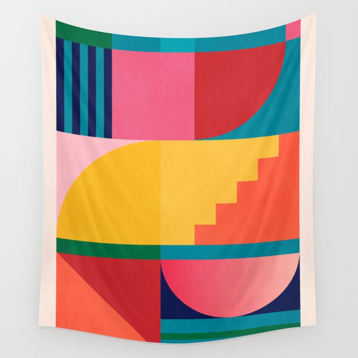 Geometric Shapes 39 Wall Tapestry Gallery Image 4