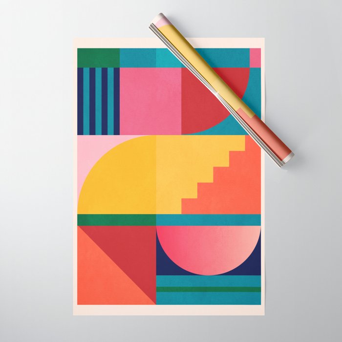 Geometric Shapes 39 Wrapping Paper Gallery Image 1