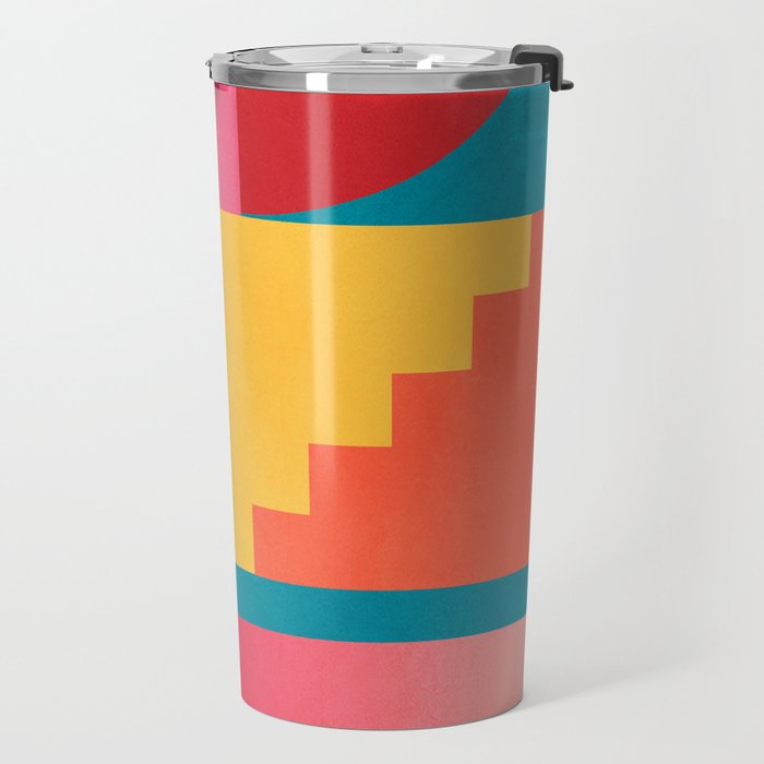 Geometric Shapes 39 Travel Mug Gallery Image 2