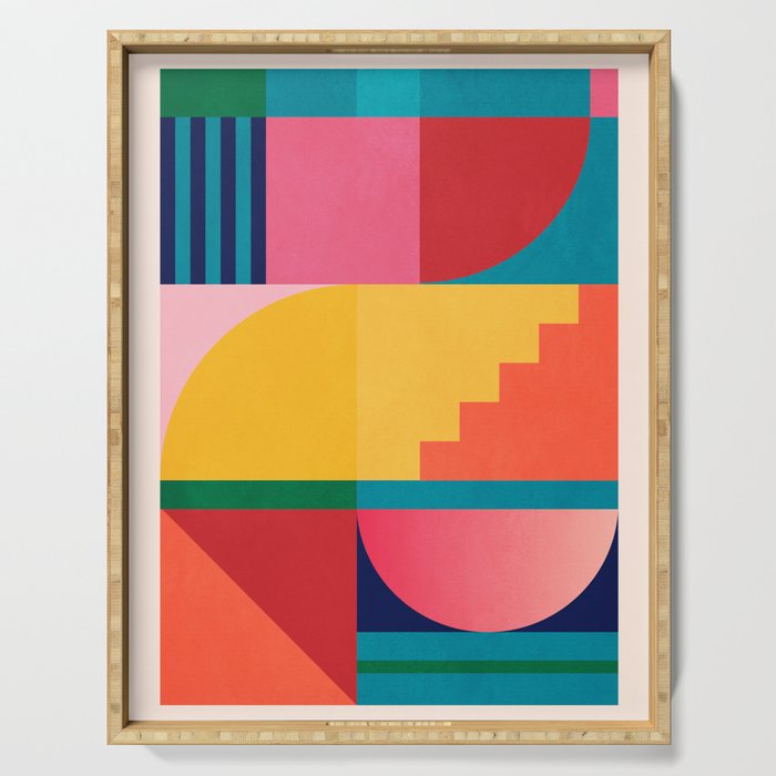 Geometric Shapes 39 Serving Tray Gallery Image 1