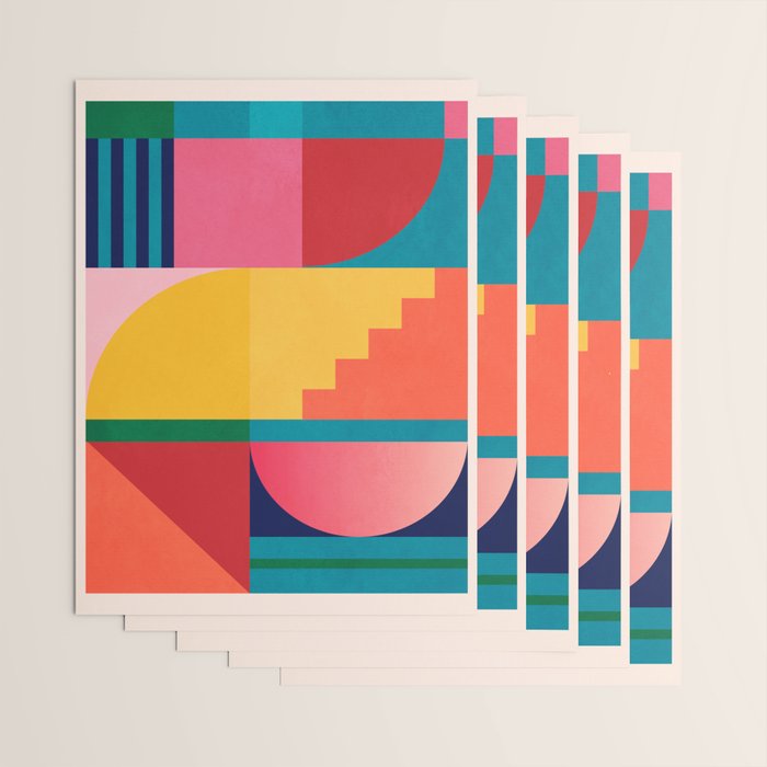 Geometric Shapes 39 Wrapping Paper Gallery Image 3