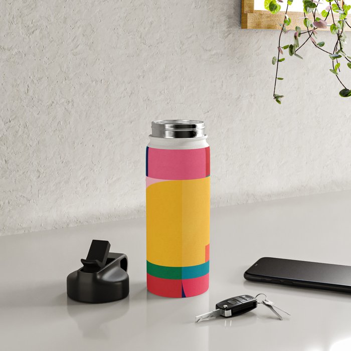 Geometric Shapes 39 Water Bottle Gallery Image 4