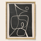 Abstract line art 49 Serving Tray Gallery Image 1