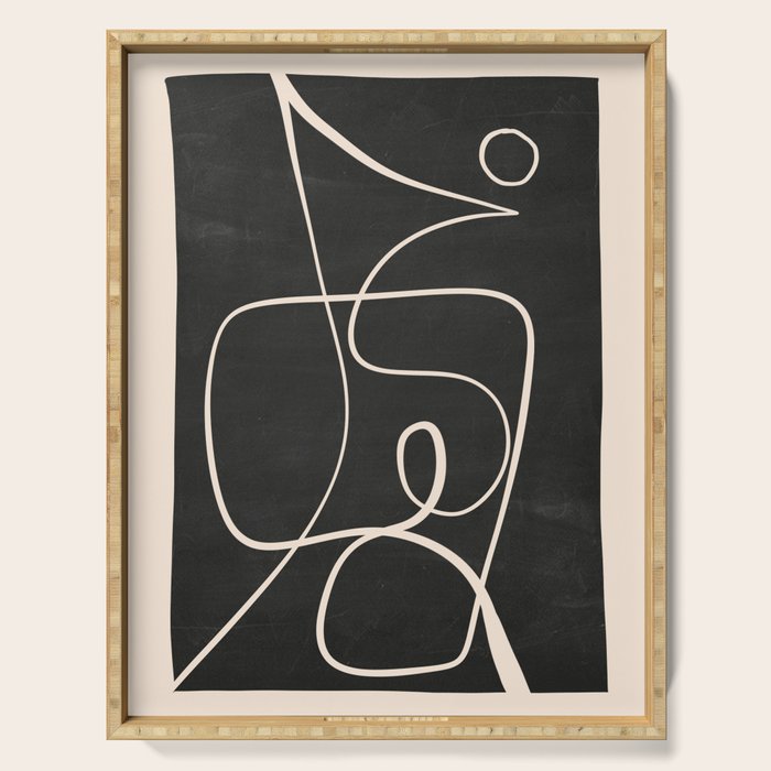 Abstract line art 49 Serving Tray Gallery Image 1