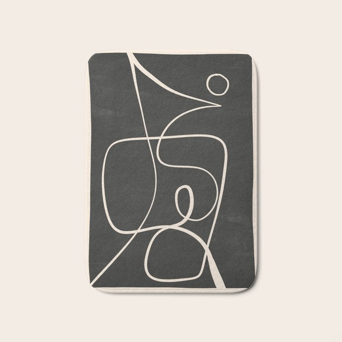 Abstract line art 49 Bath Mat Gallery Image 1