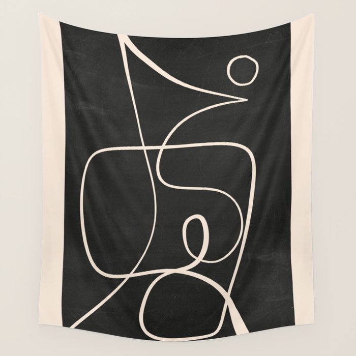 Abstract line art 49 Wall Tapestry Gallery Image 1