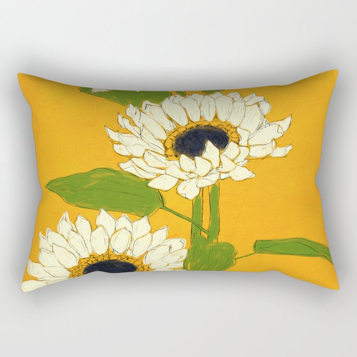 Sunflower Yellow Sami Rectangular Pillow Gallery Image 1