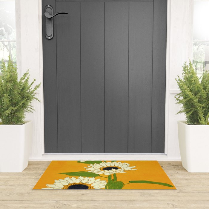 Sunflower Yellow Sami Welcome Mat Gallery Image 3