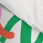 Fun colorful abstract line doodle pattern Comforter Gallery Image 4