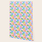 Fun colorful abstract line doodle pattern Wallpaper Gallery Image 2