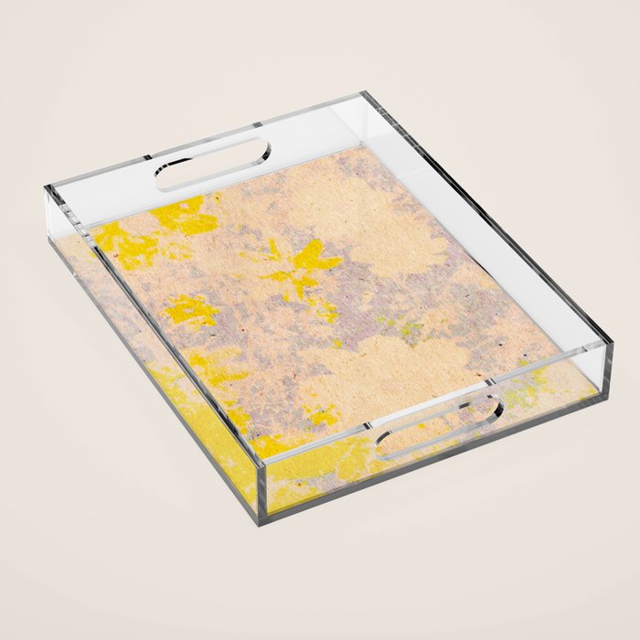 antique floral Acrylic Tray Gallery Image 1