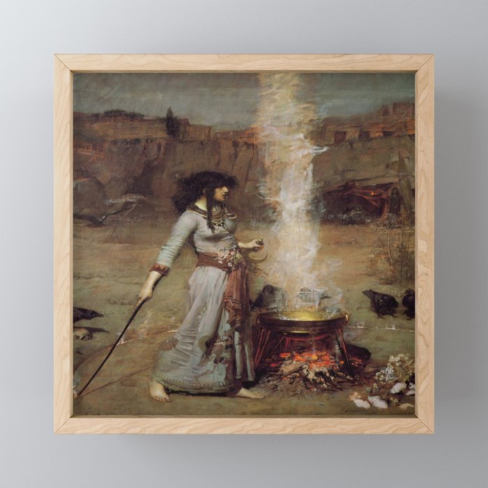 John William Waterhouse The Magic Circle Mini Art Print Gallery Image 1