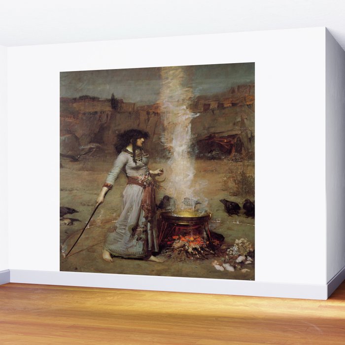 John William Waterhouse The Magic Circle Wall Mural Gallery Image 2