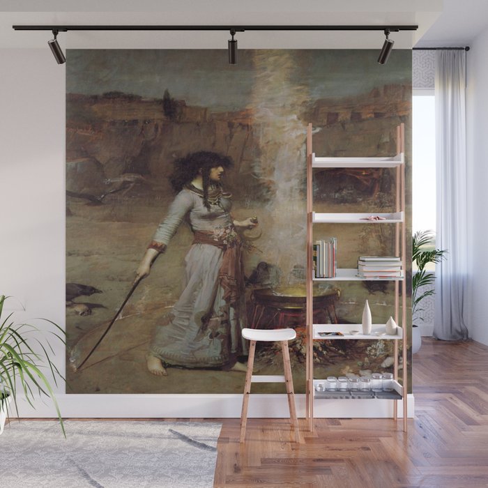 John William Waterhouse The Magic Circle Wall Mural Gallery Image 1