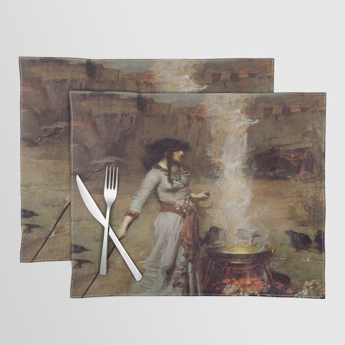 John William Waterhouse The Magic Circle Placemat Gallery Image 1