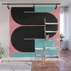 Modern geometric shapes 17 Wall Mural Gallery Image 1