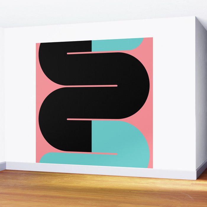 Modern geometric shapes 17 Wall Mural Gallery Image 2