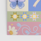 Whimsical Folk Garden Collage Poster Gallery Image 3