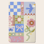 Whimsical Folk Garden Collage Cutting Board Gallery Image 1