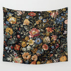 Countryside Bloom Ethereal Dark Floral Wall Tapestry Gallery Image 4