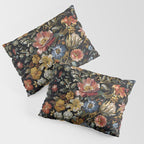 Countryside Bloom Ethereal Dark Floral Pillow Sham Gallery Image 3