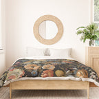 Countryside Bloom Ethereal Dark Floral Duvet Cover Gallery Image 3
